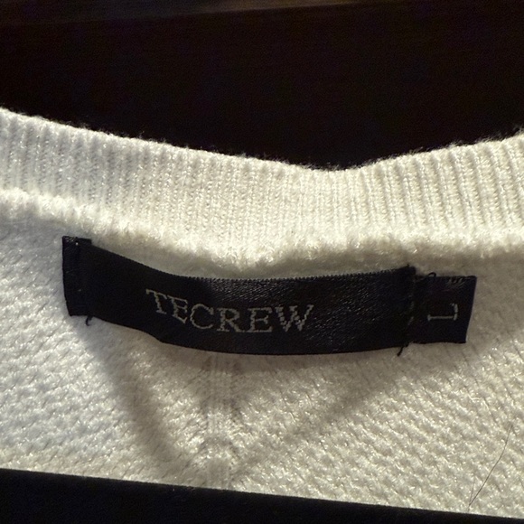 TECREW White Sweater with Puff Sleeves - Picture 2 of 2